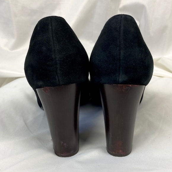 Missoni x Target Suede Round Toe Pumps Block Heels - Picture 8 of 10